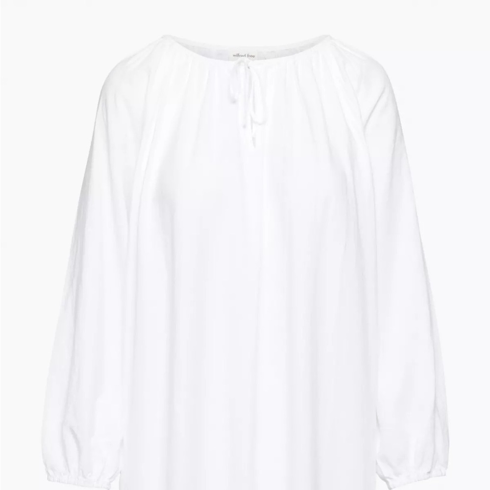 Aritzia Dote Linen Dress in White